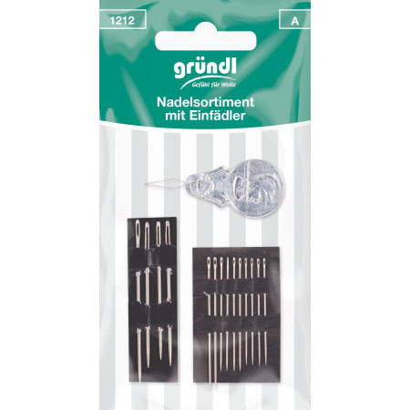 Gründl Nadeln mit Einfädler Set