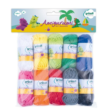 Wollset aus 10 Farben