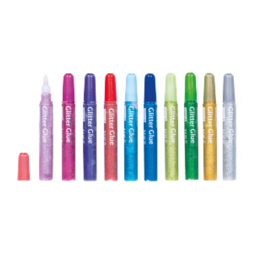 Brunnen Kleber in Glitterfarben offen 