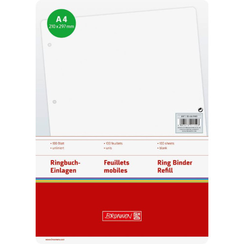 Brunnen Ringbucheinlage glatt